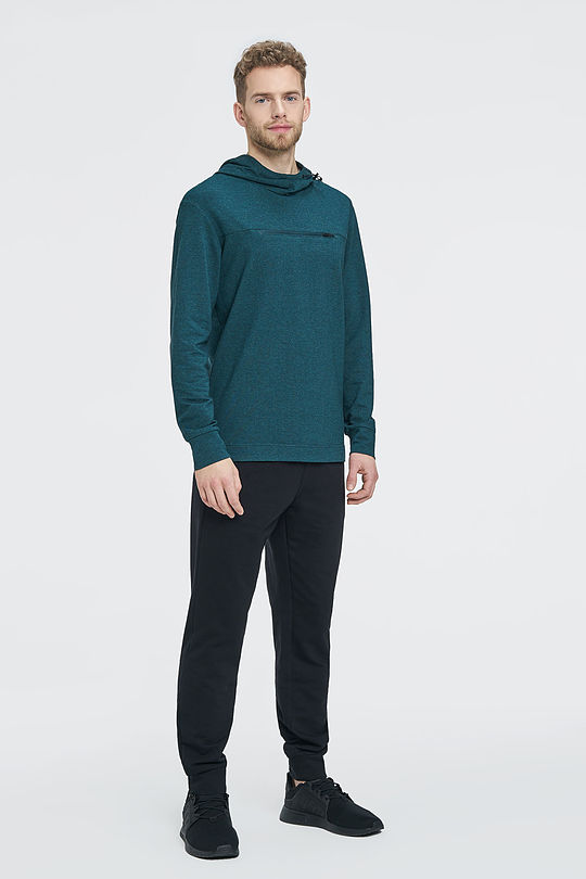Modal tricot hoodie 5 | GREEN/ KHAKI / LIME GREEN | Audimas