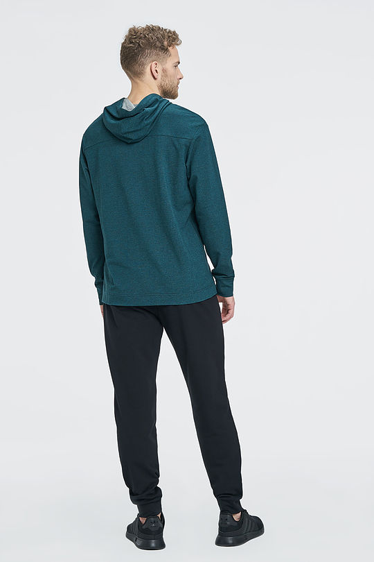 Modal tricot hoodie 7 | GREEN/ KHAKI / LIME GREEN | Audimas