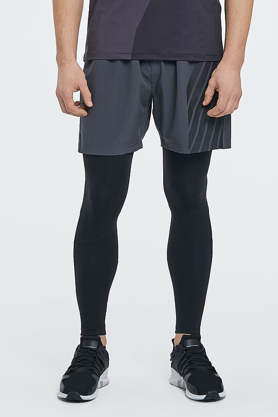 Printed medium length shorts 1 | GREY/MELANGE | Audimas