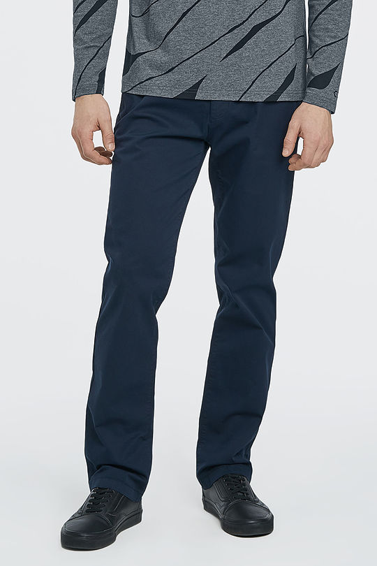 Regular fit chino pants 1 | BLUE | Audimas