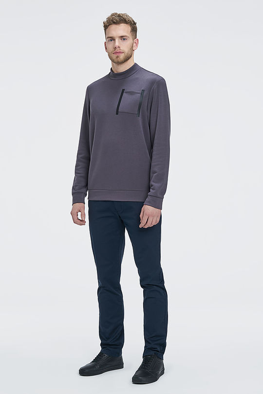 Viscose fleece sweatshirt 4 | GREY/MELANGE | Audimas