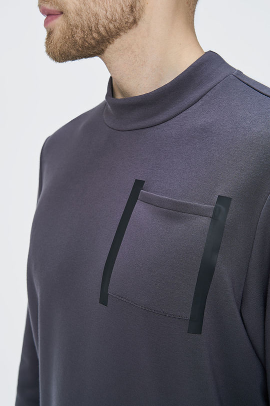 Viscose fleece sweatshirt 3 | GREY/MELANGE | Audimas