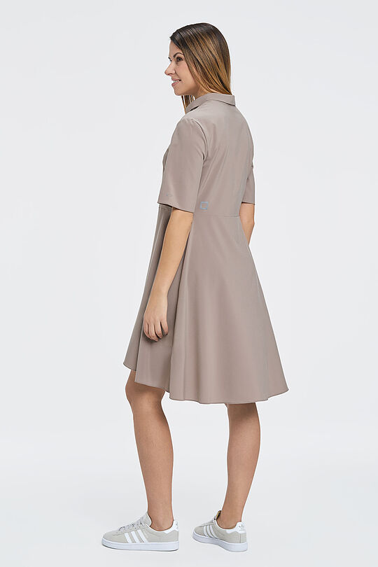 Wrinkle-free lightweight dress 6 | BROWN/BORDEAUX | Audimas