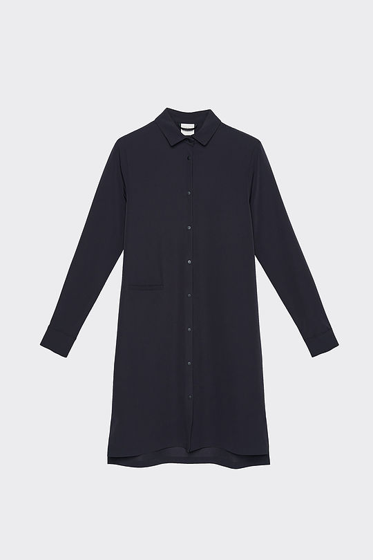 Weightless shirt dress, 7 | BLACK | Audimas