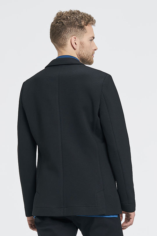 Viscose interlock tricot blazer 3 | BLACK | Audimas
