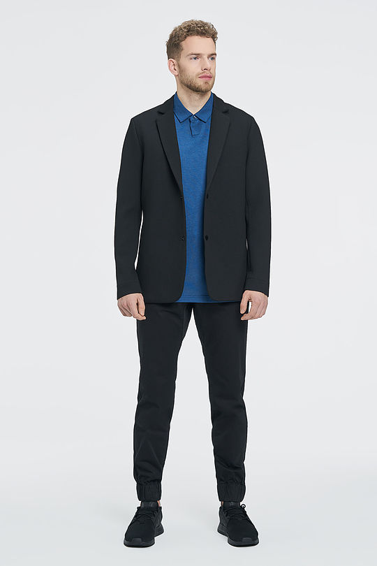 Viscose interlock tricot blazer 7 | BLACK | Audimas
