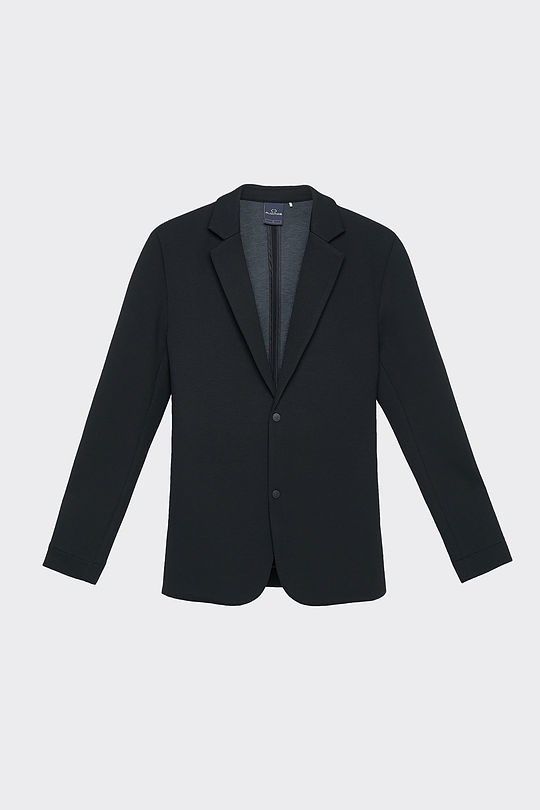 Viscose interlock tricot blazer 10 | BLACK | Audimas