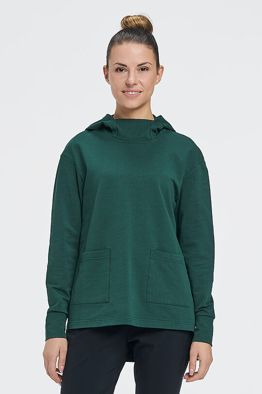 Modal tricot hoodie 1 | GREEN/ KHAKI / LIME GREEN | Audimas