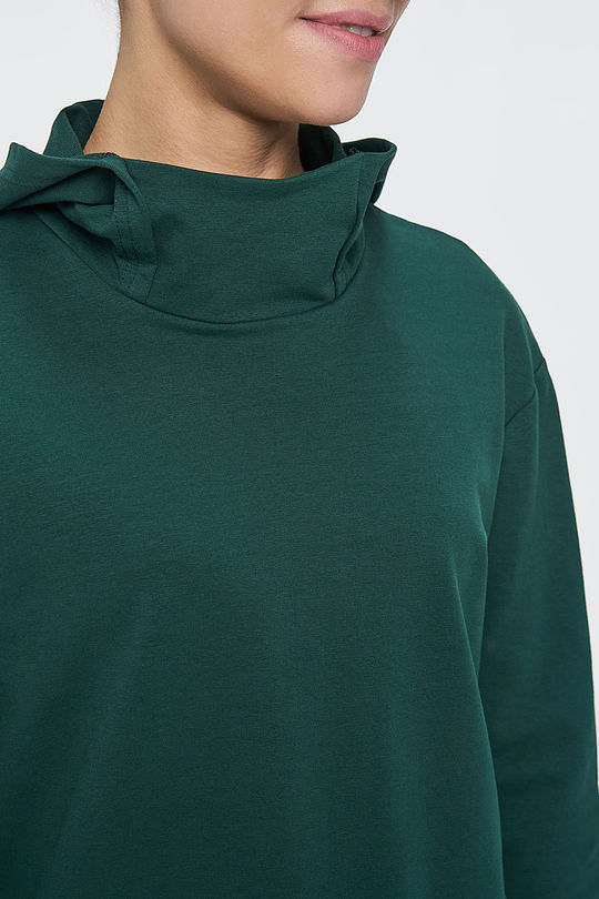 Modal tricot hoodie 3 | GREEN/ KHAKI / LIME GREEN | Audimas