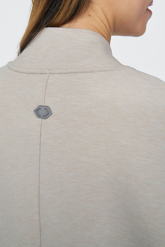 Viscose interlock tricot long jacket 6 | GREY/MELANGE | Audimas
