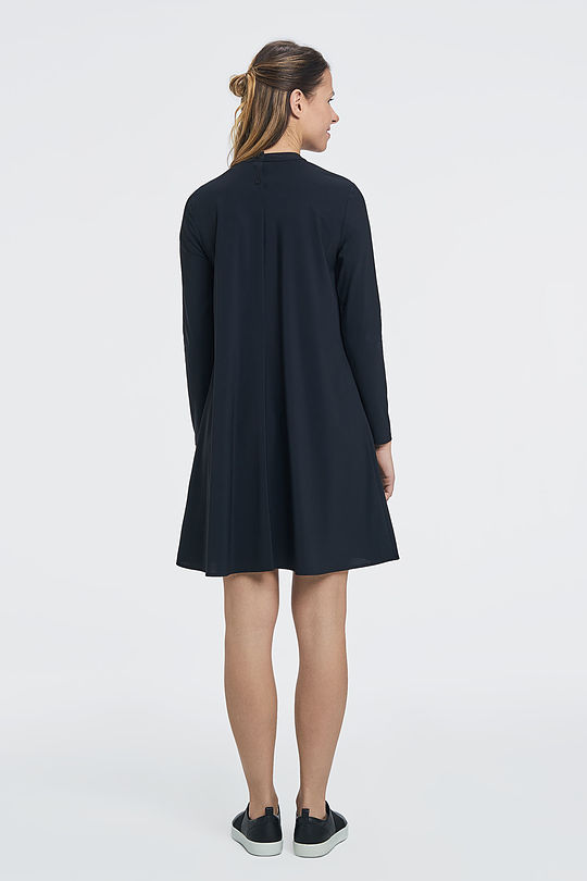 SENSITIVE tricot long sleeve dress 8 | BLACK | Audimas