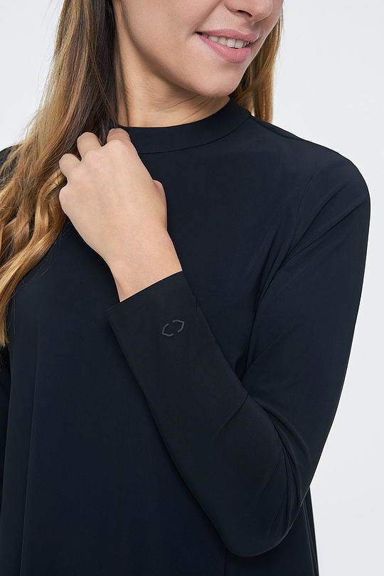 SENSITIVE tricot long sleeve dress 4 | BLACK | Audimas