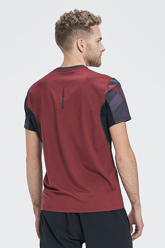 Functional tee with print 2 | BROWN/BORDEAUX | Audimas