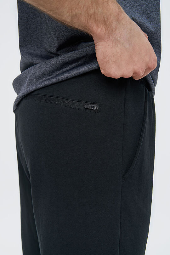Cotton interlock tricot shorts 3 | BLACK | Audimas