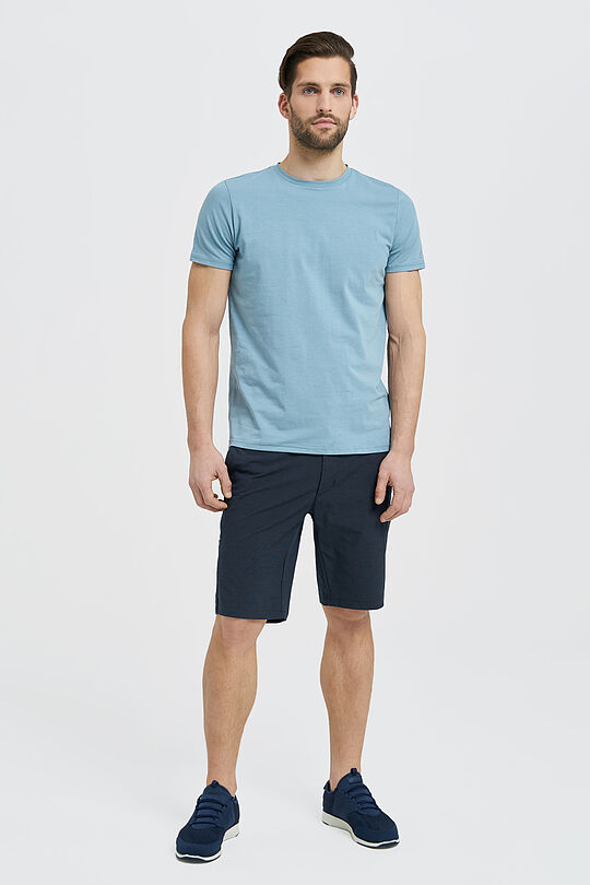 Wrinkle-free stretch fabric shorts 5 | BLUE | Audimas