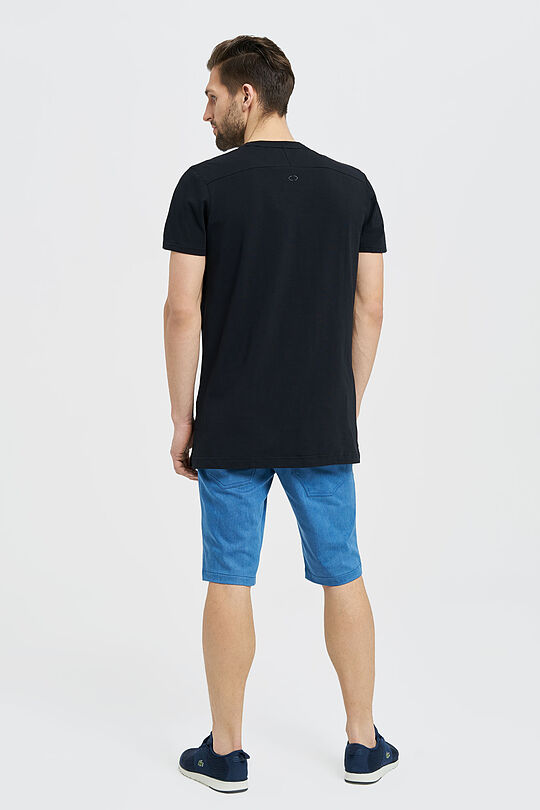 Prolonged cotton tee 7 | BLACK | Audimas