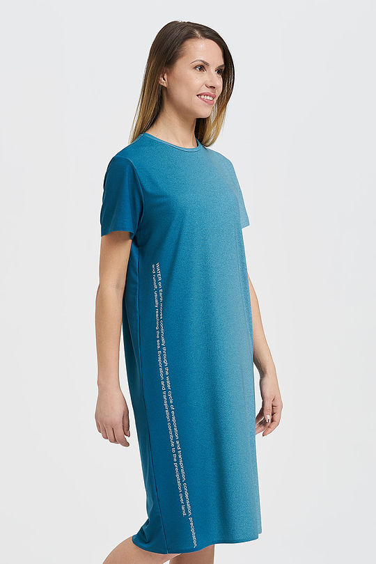 Lightweight tricot maxi dress 2 | BLUE | Audimas