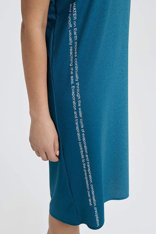 Lightweight tricot maxi dress 4 | BLUE | Audimas
