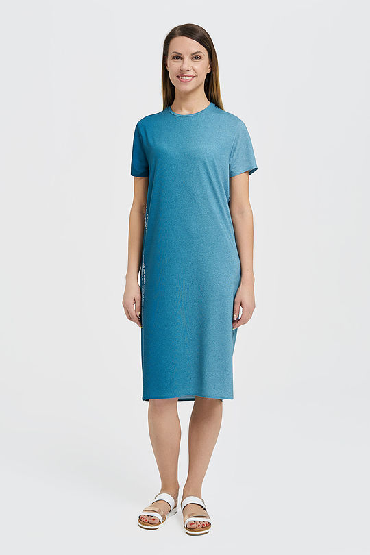 Lightweight tricot maxi dress 6 | BLUE | Audimas