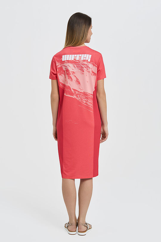 Lightweight tricot maxi dress 6 | RED/PINK | Audimas