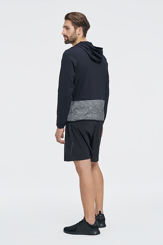 Medium length stretch woven shorts 5 | BLACK | Audimas