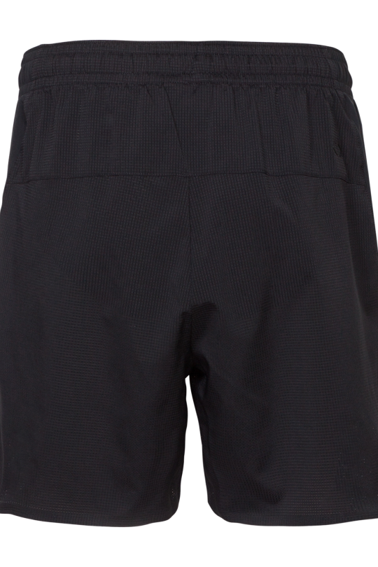 Medium length stretch woven shorts 6 | BLACK | Audimas