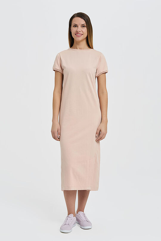 Long cotton terry dress 1 | RED/PINK | Audimas