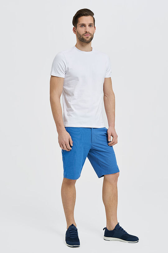 Wrinkle-free stretch fabric shorts 5 | BLUE | Audimas