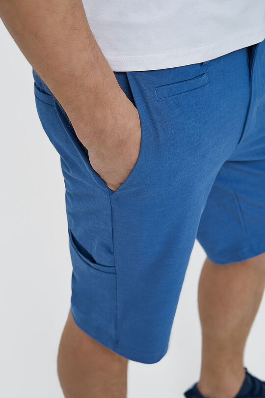 Wrinkle-free stretch fabric shorts 3 | BLUE | Audimas