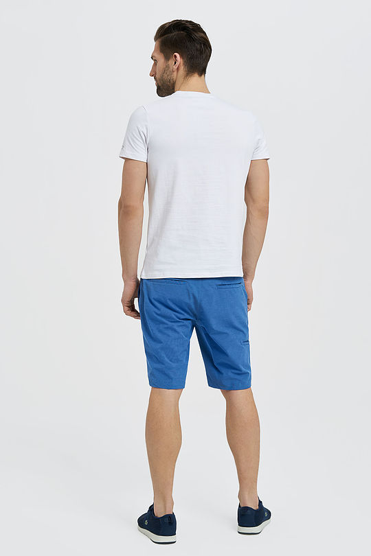 Wrinkle-free stretch fabric shorts 6 | BLUE | Audimas