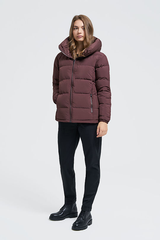 Down jacket 6 | BROWN/BORDEAUX | Audimas