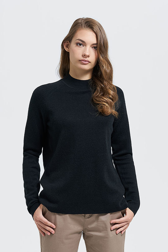 Merino wool sweater 1 | BLACK | Audimas