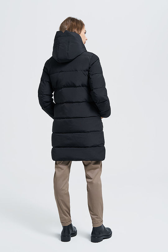 Long water repellent down jacket 7 | BLACK | Audimas