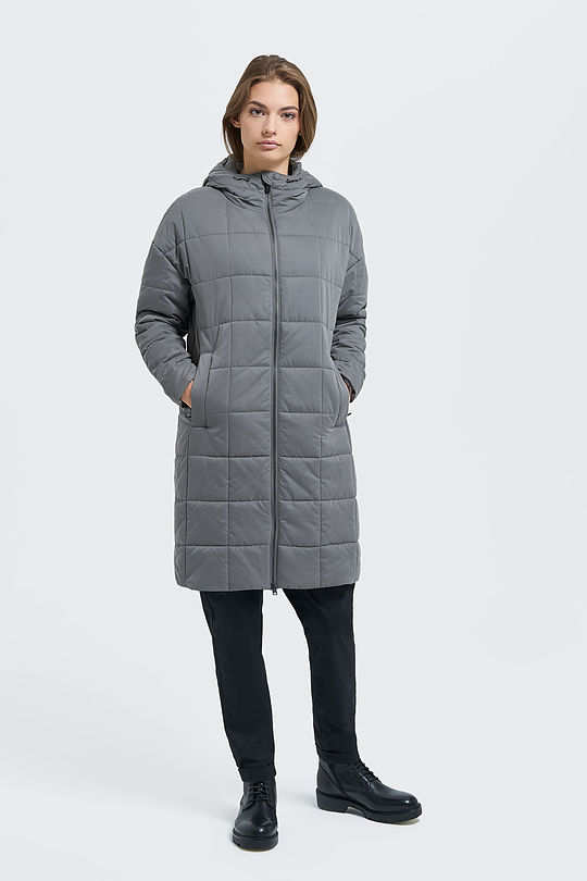 Long Thermore insulated jacket 6 | GREY/MELANGE | Audimas