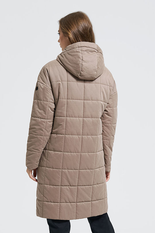 Long Thermore insulated jacket 2 | BROWN/BORDEAUX | Audimas