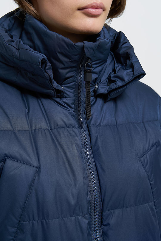 Lightweight puffer long down coat 3 | BLUE | Audimas