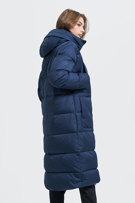 Lightweight puffer long down coat 2 | BLUE | Audimas