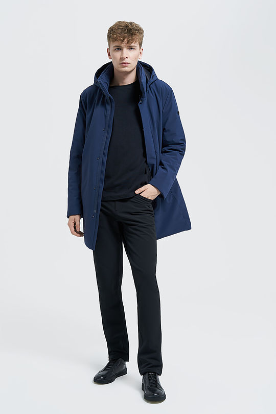 Long water repellent Thermore insulated parka 7 | BLUE | Audimas
