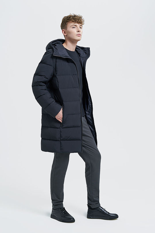 Puffer long down jacket 5 | BLACK | Audimas