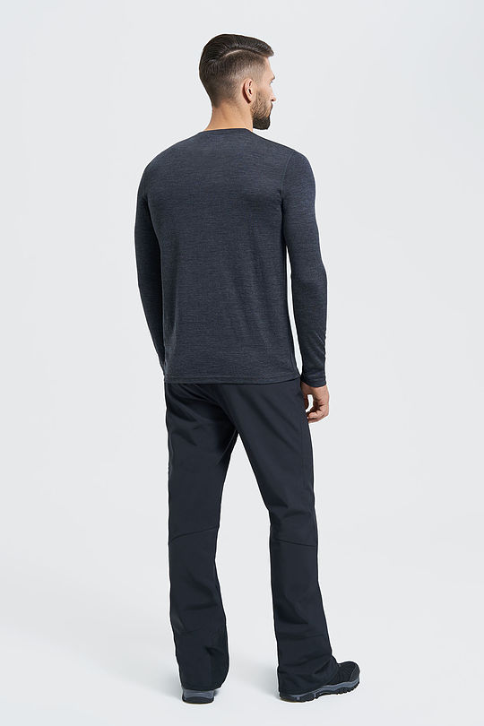 Fine merino wool long sleeve top 4 | GREY/MELANGE | Audimas