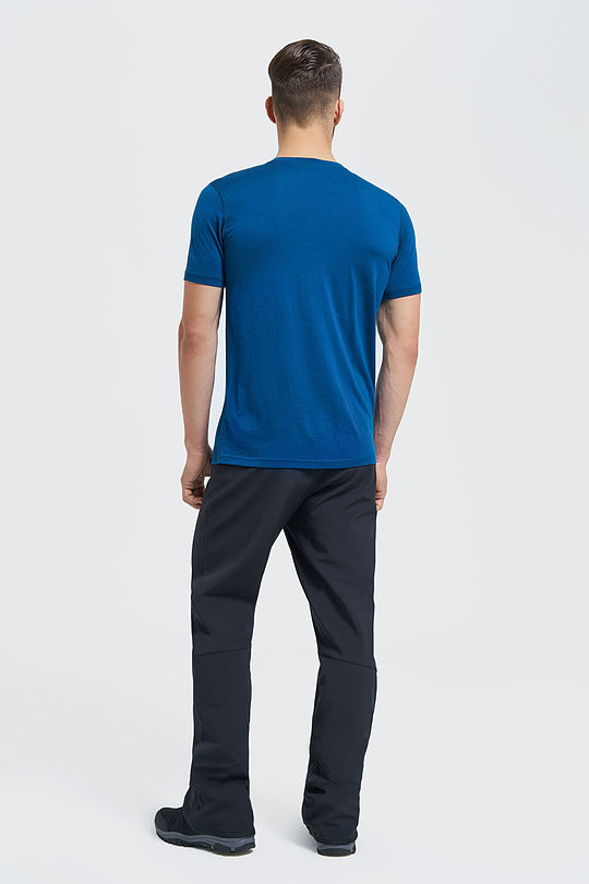 Fine merino wool short sleeve top 5 | BLUE | Audimas