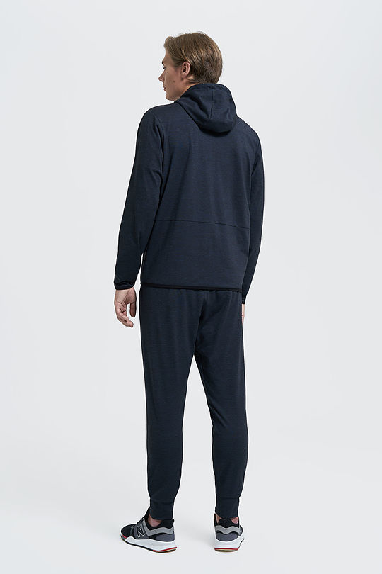 Soft surface zip-through hoodie 7 | BLACK | Audimas