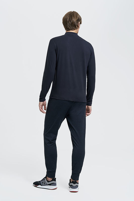 Light fleece short-zip jumper 6 | BLACK | Audimas