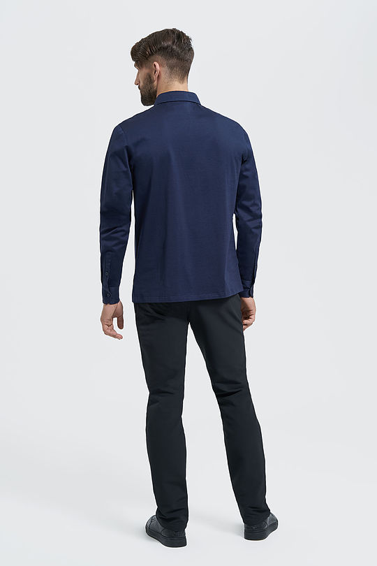 Mercerized cotton shirt 6 | BLUE | Audimas