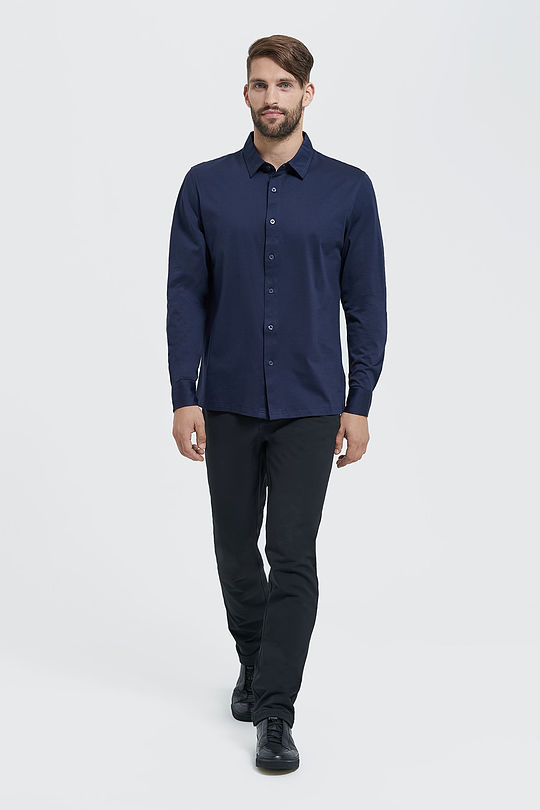 Mercerized cotton shirt 5 | BLUE | Audimas