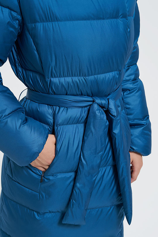 Lightweight puffer long down jacket 4 | BLUE | Audimas