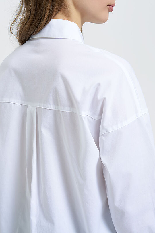 Stretch cotton shirt 4 | WHITE | Audimas