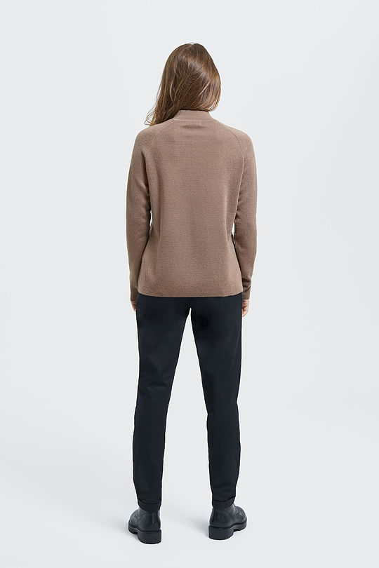 Merino wool sweater 6 | BROWN/BORDEAUX | Audimas