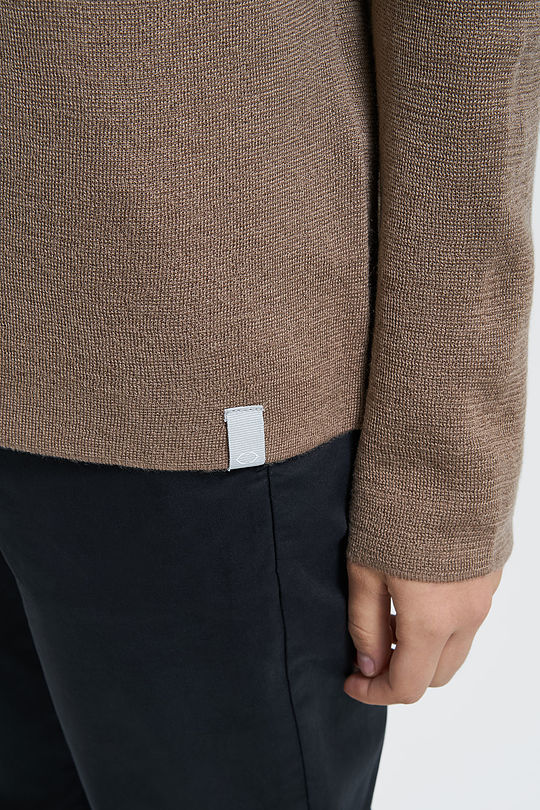 Merino wool sweater 4 | BROWN/BORDEAUX | Audimas