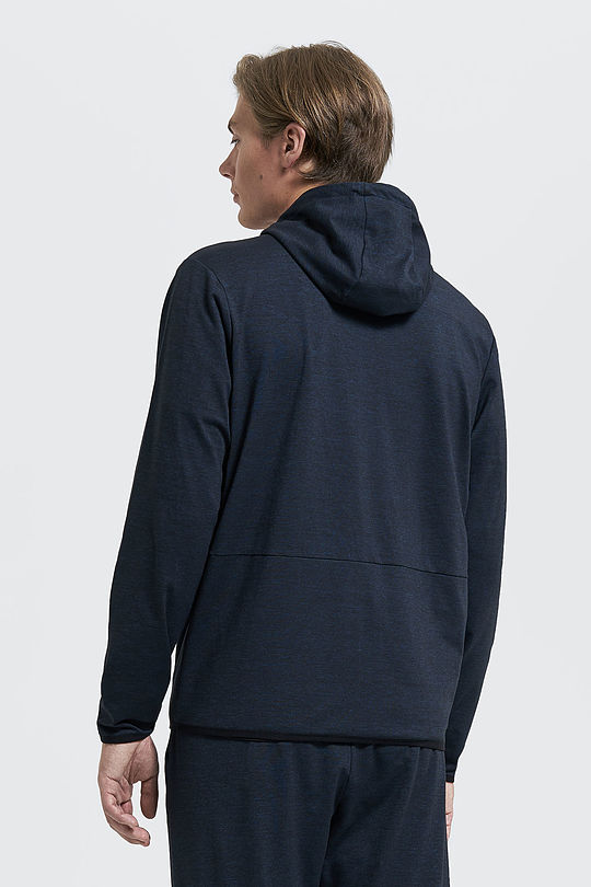 Soft surface zip-through hoodie 2 | BLACK | Audimas